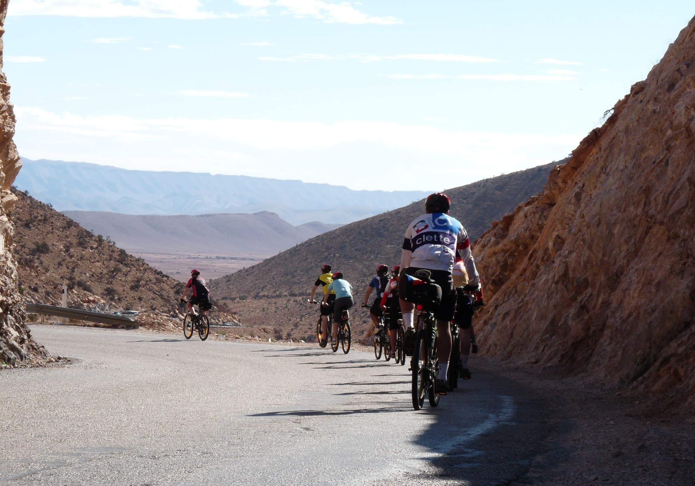 Cycle for Hope — riders on the road